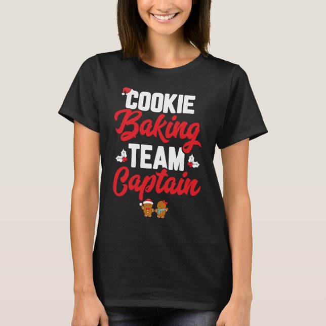 Camiseta Cookie Baking Team Captain Funny Matching Family C (Frente)