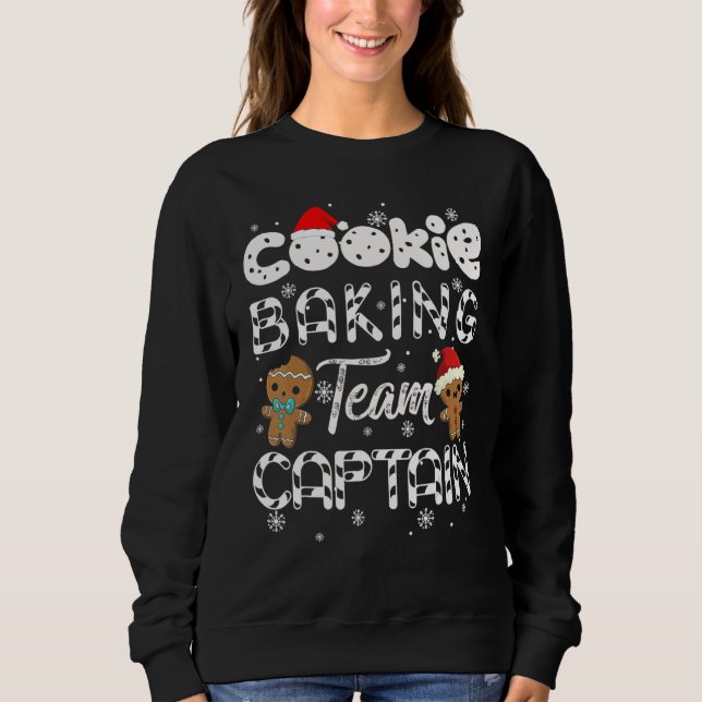 Camiseta Cookie Baking Team Captain Gingerbread  Christmas (Frente)