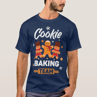 Camiseta Cookie Baking Team Família Baking Gingerb