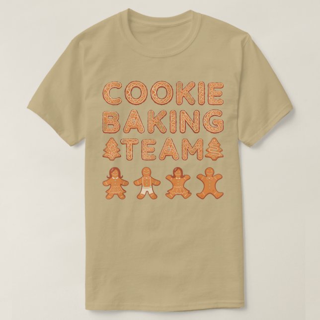 Camiseta Cookie Baking Team, Natal Feio (Frente do Design)