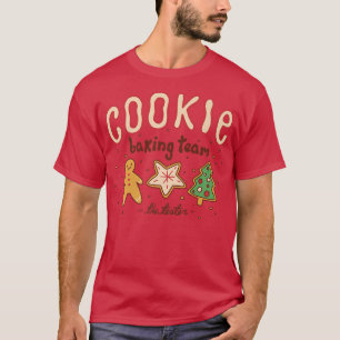 Camiseta Cookie Baking Team O Tester Engraçado Natal