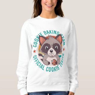 Camiseta Cookie Baking Team Oficial Cookie Tester Raccoon
