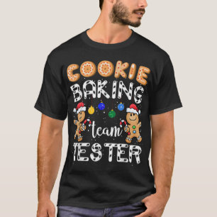 Camiseta Cookie Baking Team Tester Gingerbird Cristo Engraç