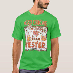 Camiseta Cookie Baking Team Tester Gingerbird Cristo Engraç
