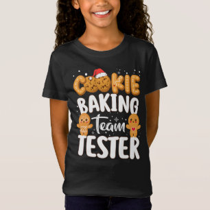 Camiseta Cookie Baking Team Tester Gingerpão Natal