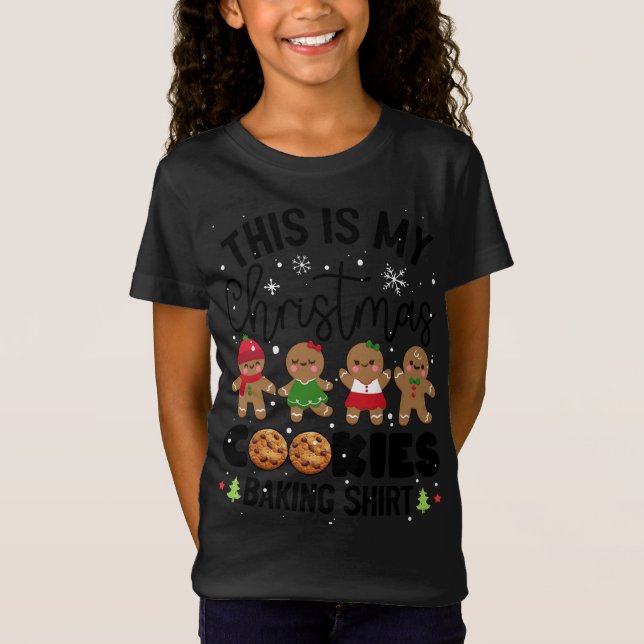 Camiseta Cookie Crew Gingerpão Este É O Meu Cooki De Natal (Frente)