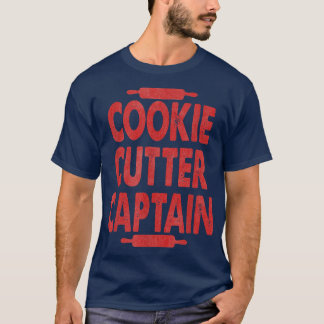 Camiseta Cookie Cutter Capitão Funny Baking para Baking Lov