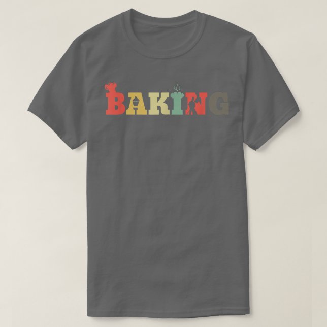 Camiseta Cookie de Muffins Retro - Coqueteiro de Panificaçã (Frente do Design)