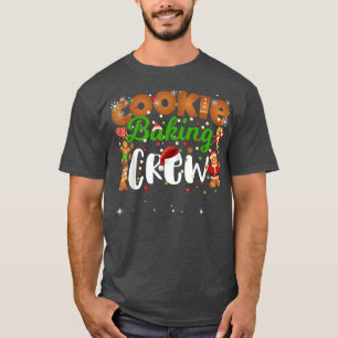 Camiseta Cookie de Natal Fazendo Tripulação Engraçada Famíl