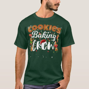 Camiseta Cookie de Natal Fazendo Tripulação Engraçada Famíl
