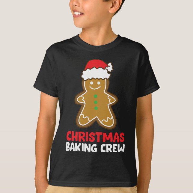 Camiseta Cookie de Natal Fazendo Tripulação Engraçada Ginge (Frente)