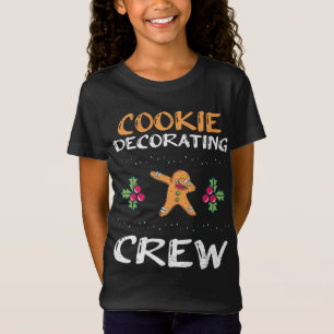 Camiseta Cookie Decorando Tripulação Natal Dabbing Gingerbr