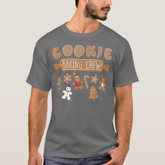 Camiseta Cookie Fazendo Tripulação Engraçada Pão de Natal