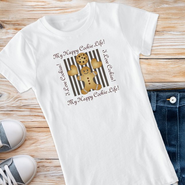 Camiseta Cookie Gingerbird Homem Crianças (Criador carregado)