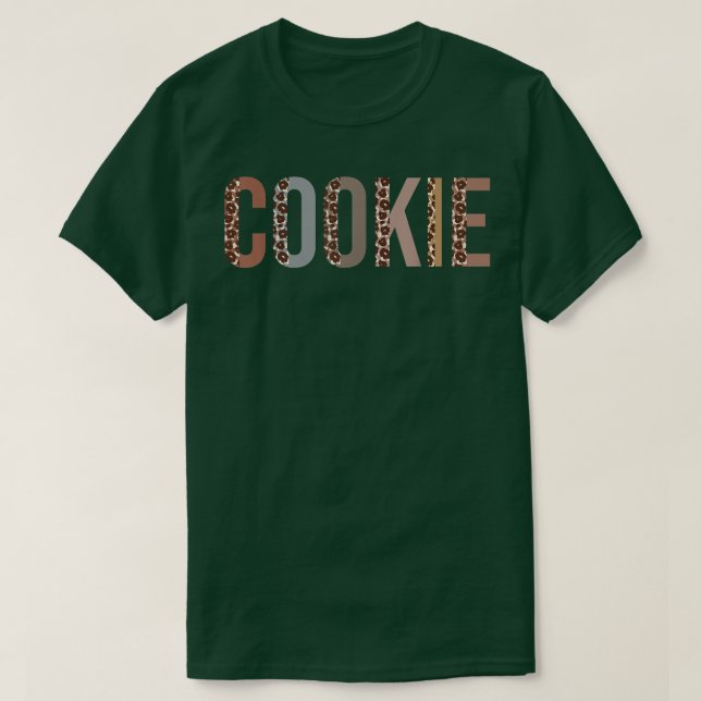 Camiseta Cookie Leopard Imprima mãe Dia de as mães giro Gr (Frente do Design)