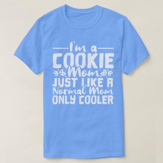 Camiseta Cookie Mamãe Pastelaria Chef Baker Baking 2 (Frente do Design)