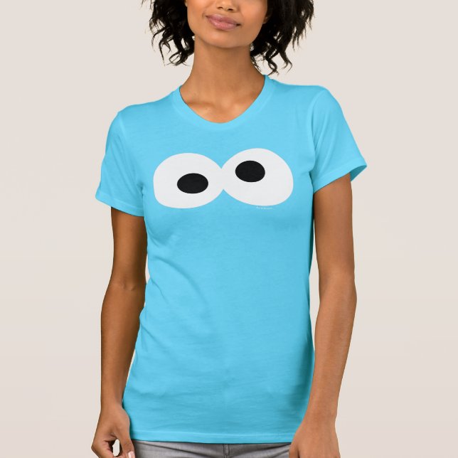 Camiseta Cookie Monster Face Grande (Frente)