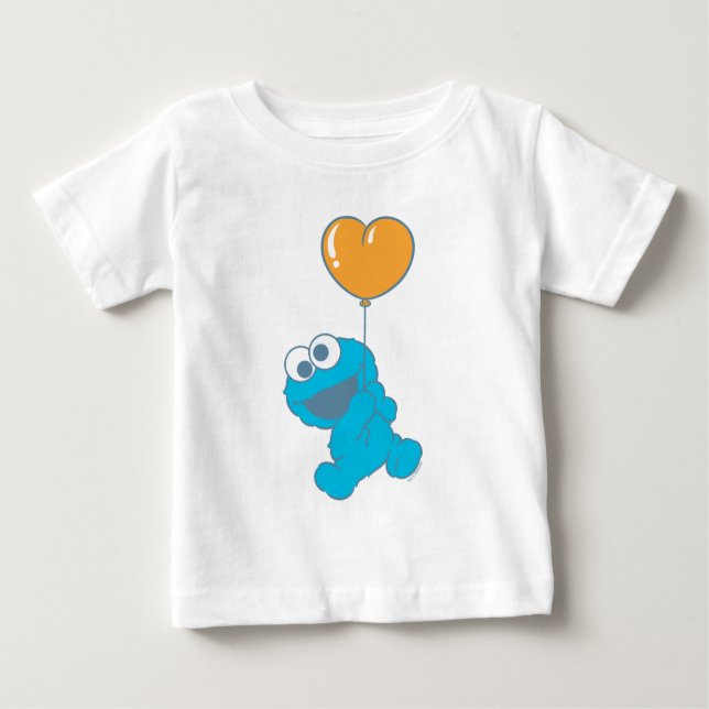 Camiseta Cookie Monster Heart Balloon (Frente)