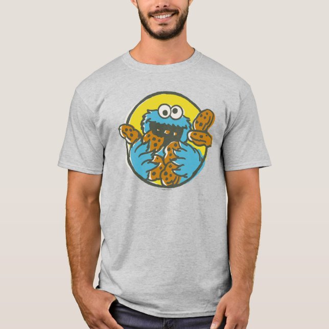 Camiseta Cookie Monster Retro (Frente)