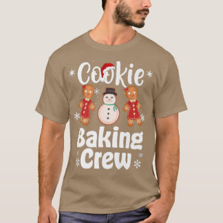 Camiseta Cookie Natal Fazendo Tripulação Engraçada Família