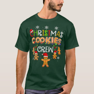 Camiseta Cookie Natal Fazendo Tripulação Engraçada Família 