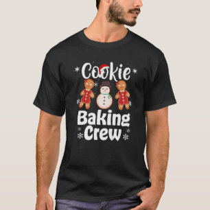 Camiseta Cookie Natal Fazendo Tripulação Engraçada Família