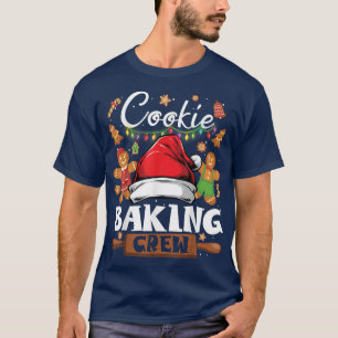 Camiseta Cookie Natal Fazendo Tripulação Engraçada Família