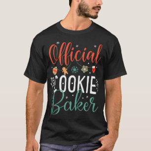 Camiseta Cookie Oficial Baker Casais de Natal Engraçados