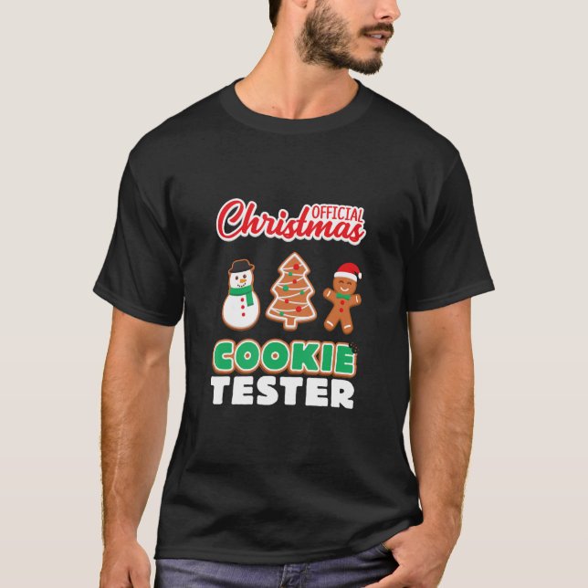 Camiseta Cookie Oficial De Natal T Shirt Xmas Cute (Frente)