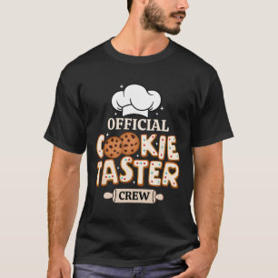 Camiseta Cookie Oficial Taster Crew Funny Baking Team Fami