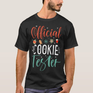 Camiseta Cookie Oficial Tester Casais de Natal Engraçados
