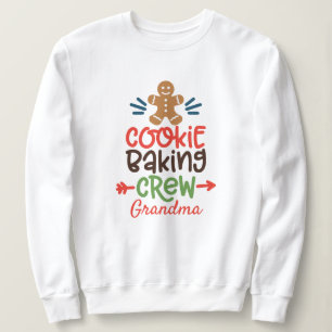 Camiseta Cookie Personalizado Fazendo Tripulação-Avó