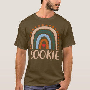 Camiseta Cookie Rainbow Vovó Bonita Dia de as mães Engraçad