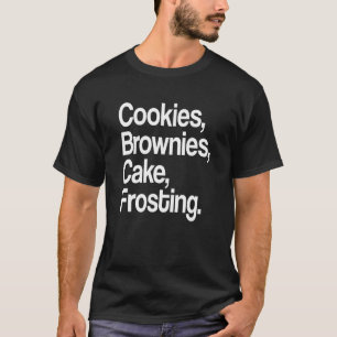 Camiseta Cookies Brownies Cake Glacé - Baker Bonito