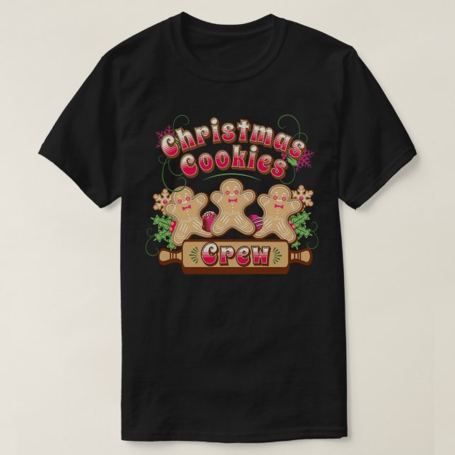 Camiseta Cookies Crew Baking Baker (Frente do Design)