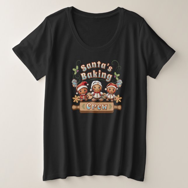 Camiseta Cookies de Natal para papais noeis (Frente do Design)