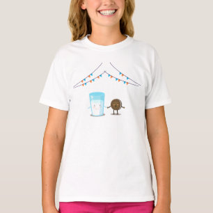 Camiseta Cookies e o melhor amigo do leite 