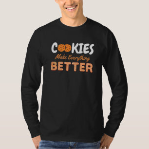 Camiseta Cookies fazem tudo melhor chocolate Chips