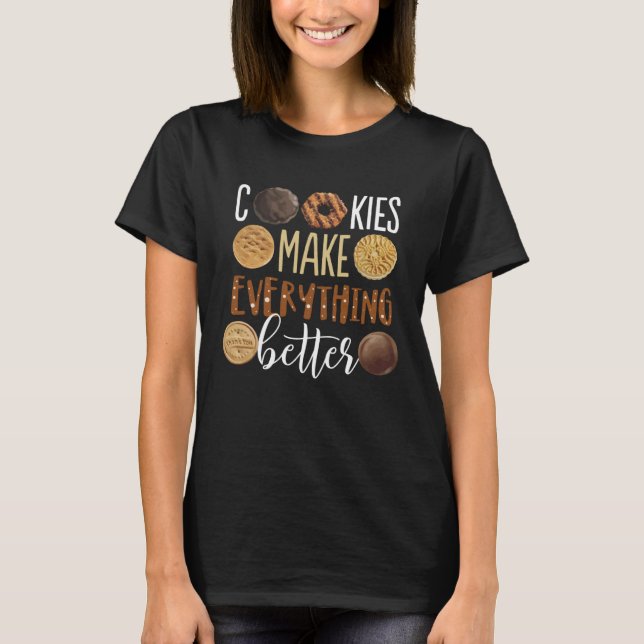 Camiseta Cookies make everything better  Christmas (Frente)