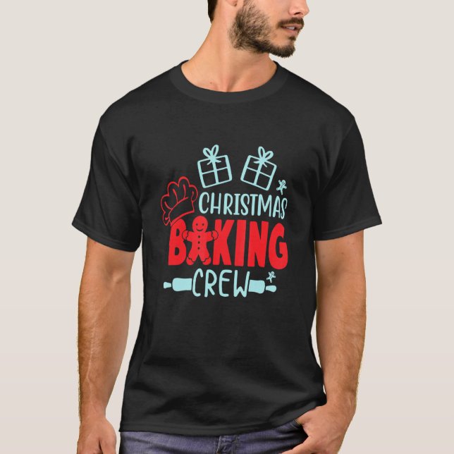 Camiseta Cookies Natal Da Tripulação De Natal (Frente)