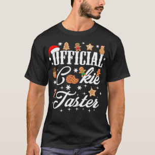 Camiseta Cookies Oficiais de Conjuntos de Pjs de Natal Fami