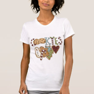 Camiseta Cookies para Papais noeis e presentes