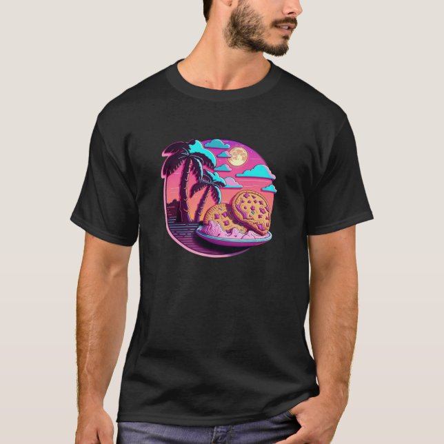Camiseta Cookies Synthwave 80s Retrowave Aesthetic (Frente)