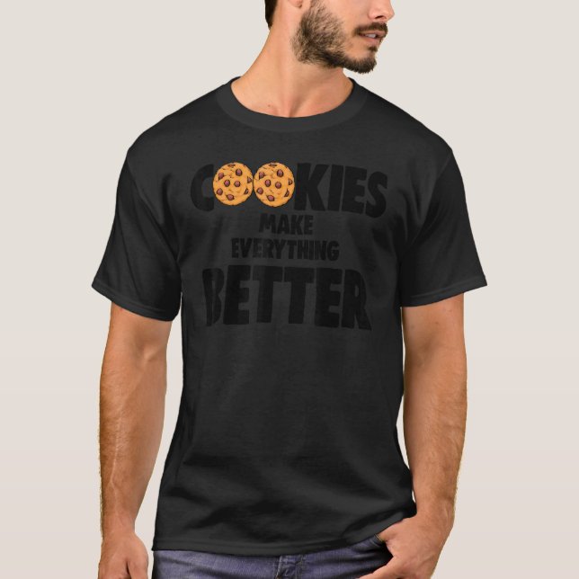 Camiseta Cookies Torna Tudo Melhor Amar Choco Chip Co (Frente)