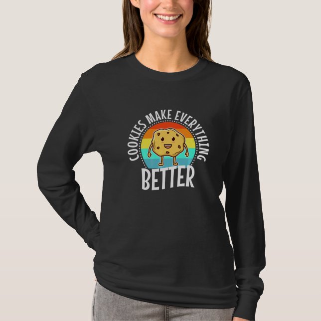 Camiseta Cookies Tornam Tudo Melhor  (Frente)