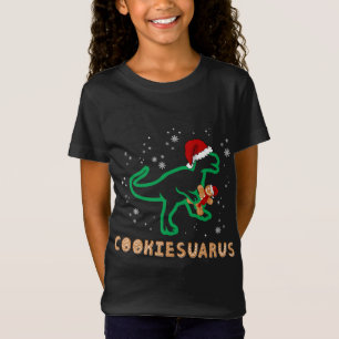 Camiseta Cookiesaurus Natal Dinossauro Rex Sugar Cookie