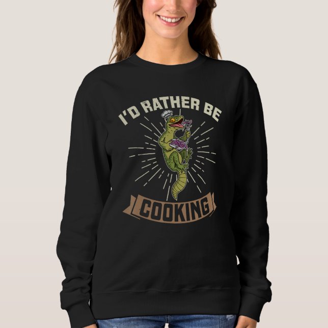 Camiseta Cooking chefs hat lizard reptile kitchen restauran (Frente)