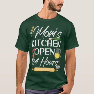 Camiseta Cooking Cook Kitchen Chef MomS Kitchen Open 24 Hou