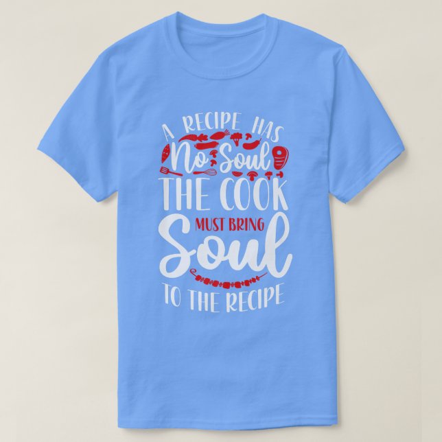 Camiseta Cooking Cook Recipe Kitchen Chef (Frente do Design)