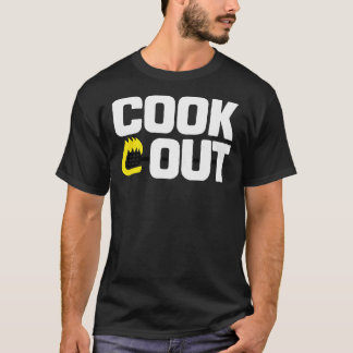 Camiseta Cookout - Textura de giz de vinheta - Branco &